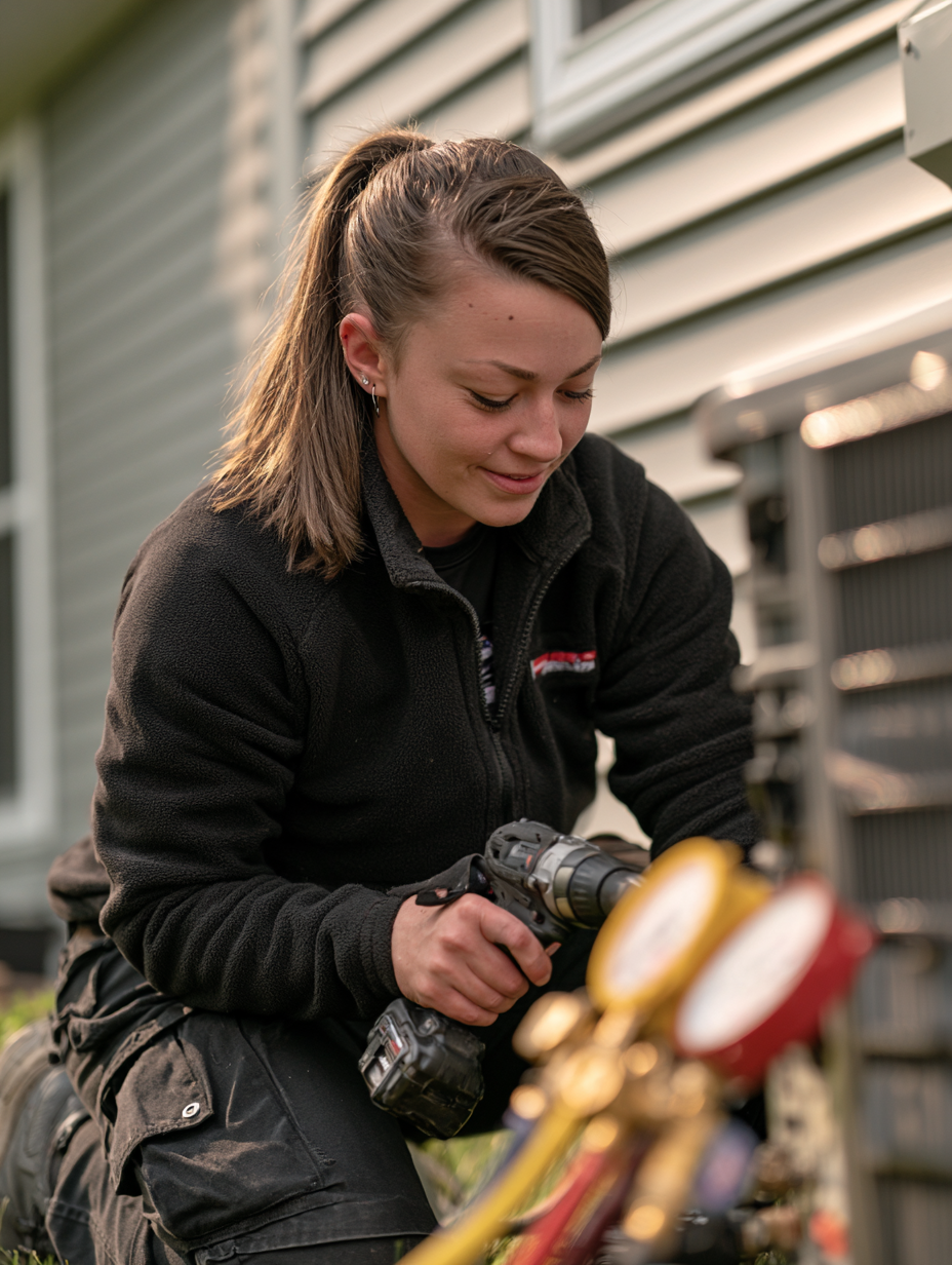 Technician at work